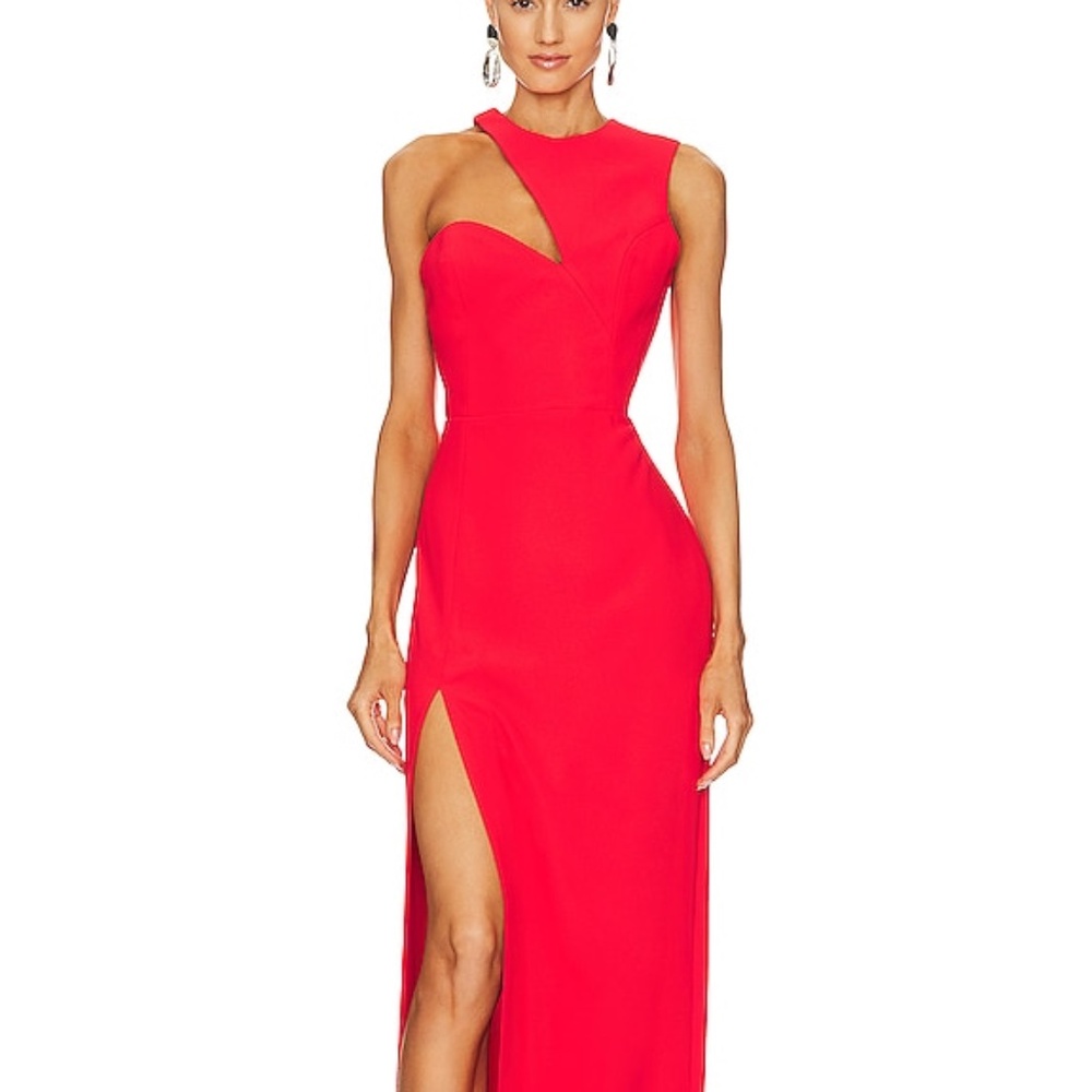 Amanda Uprichard x REVOLVE Gilda Gown in Crimson